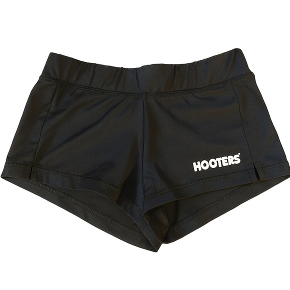 Hooters Women’s Uniform Shorts XXS Black & Autographed Calendar by Hooters Girl - Picture 1 of 9
